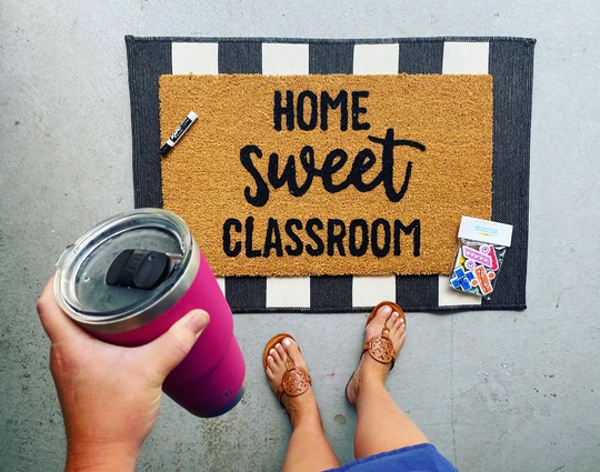 Home Sweet Classroom Doormat, Teacher Gift, Back To School Classroom Decor, Teacher Appreciation Gift, Cute