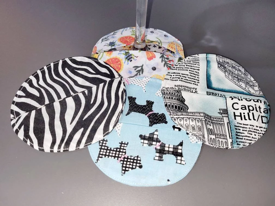 Gin & Wine Glass Stay On Fabric Coaster, Prefect Coaster To Stop Drops Condensation