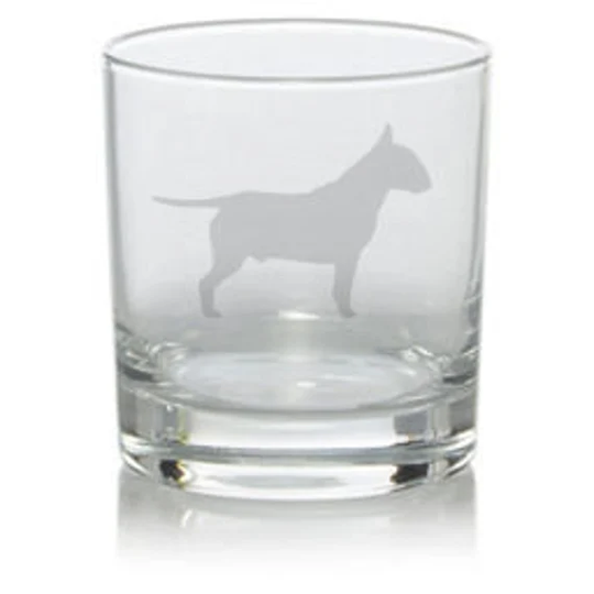 Personalised English Bull Terrier Engraved Whisky Glass, Gift, Dog Gift, Wine Dog Gin