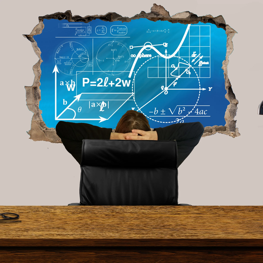 Maths Physics Chemistry Formulas Educational Wall Sticker Art Poster Mural Transfer Decal Room Office School Nursery Decor Id269