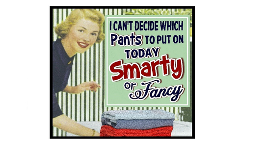 Funny Gifts Smarty Fancy Pants Retro Refrigerator Magnet