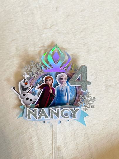 Frozen Elsa Cake Topper, Anna Olaf Frozen Birthday, Party Supplies