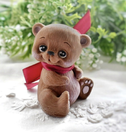 3D Teddy Silicone Mold Soap Silicone Candle Resin Food Grade Chocolate