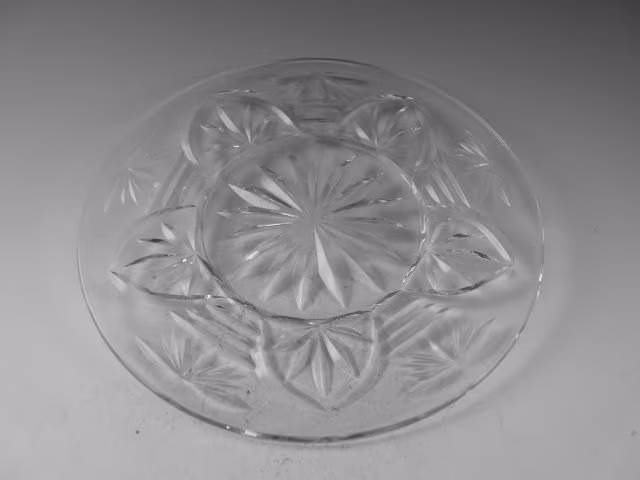 Webb Corbett Crystal - Gothic Cut Glass Plate/Plates 6 5/8