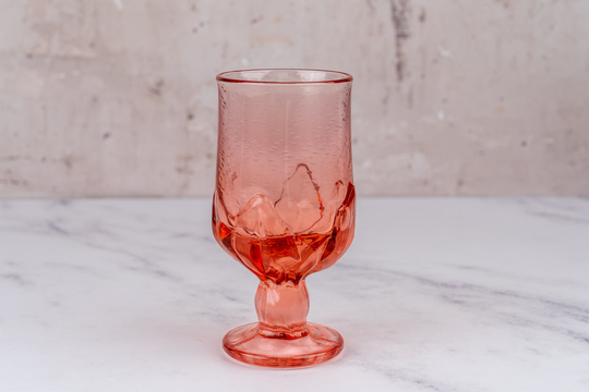Vintage Pink Glass Cocktail Glass-Food Photography Props