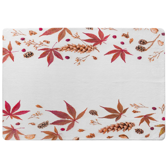 Natividad Shaggy Red/White Area Rug