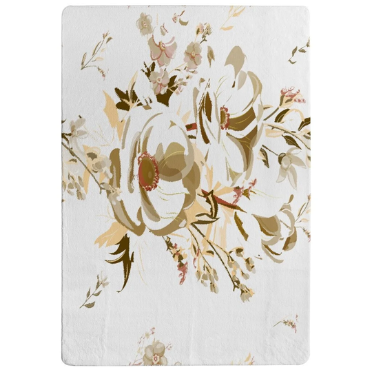 Palmeri Designer Shaggy Beige/Brown/White Rug