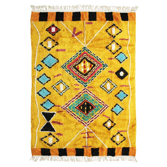 Gainford Tufted Cotton Yellow Rug