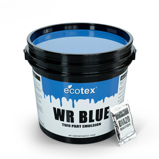 Ecotex Wr-Blue Water Resistant Textile Diazo Screen Printing Emulsion Diy T Shirts & Posters Stencil