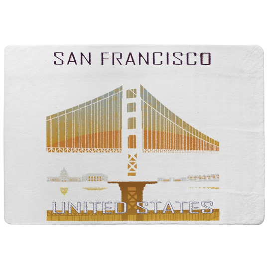 Osbourne San Francisco Designer Shaggy Orange/Yellow/Black Rug