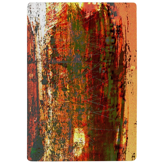 Everson Branches Designer Shaggy Orange/Black Rug