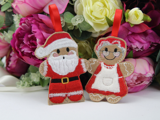 Gingerbread Santa & Mrs Claus