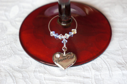 Flower Girl - Glass Charm Wedding Favour
