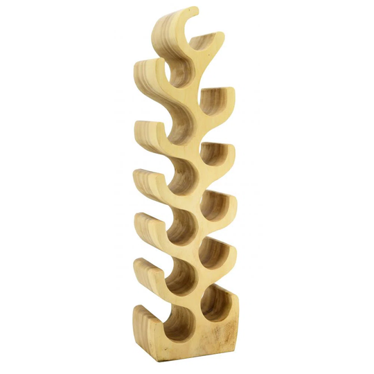 Eammon 12 Bottle Floor Wine Bottle Rack in Brown