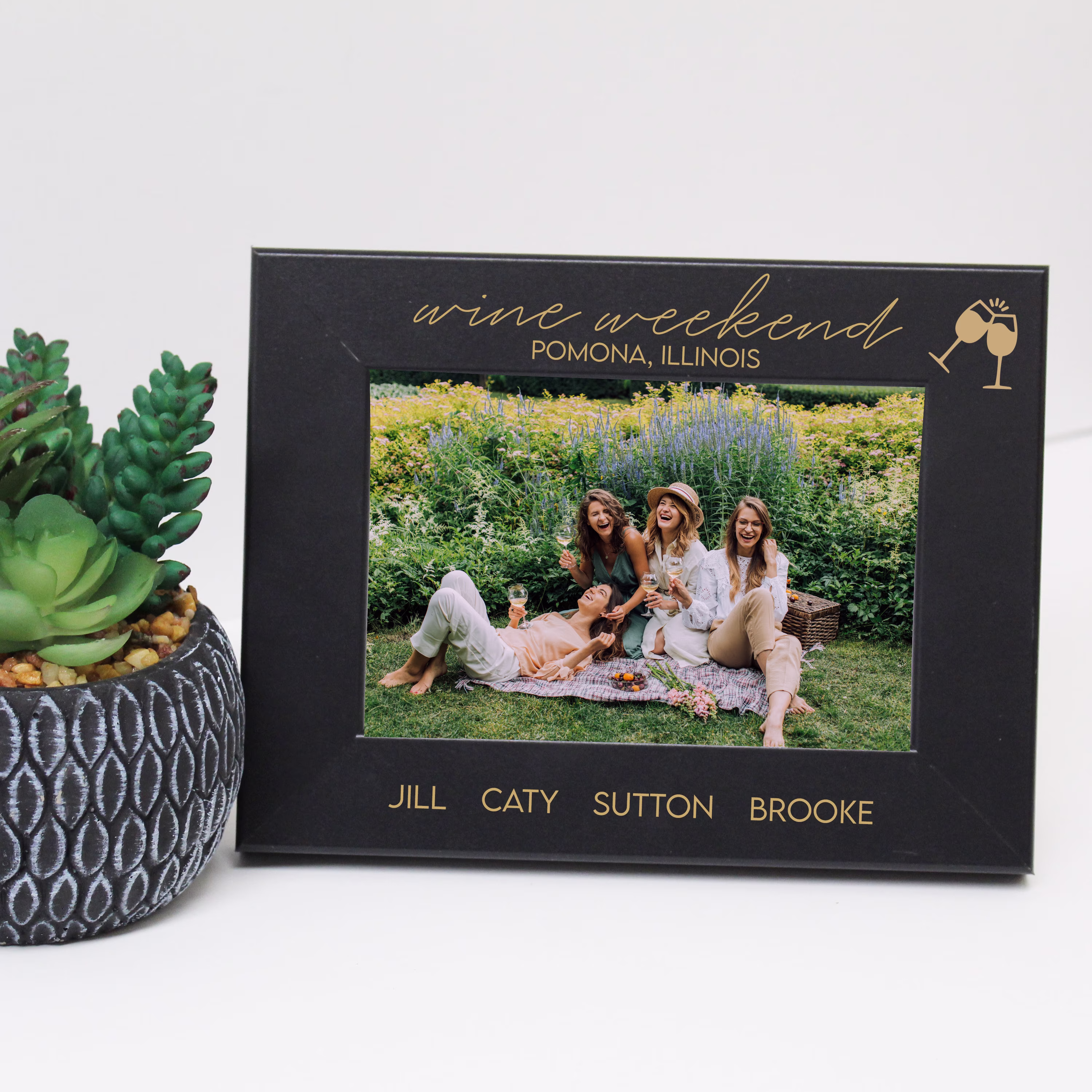 Wine Weekend Picture Frame | Girls Friends Trip Best Photo