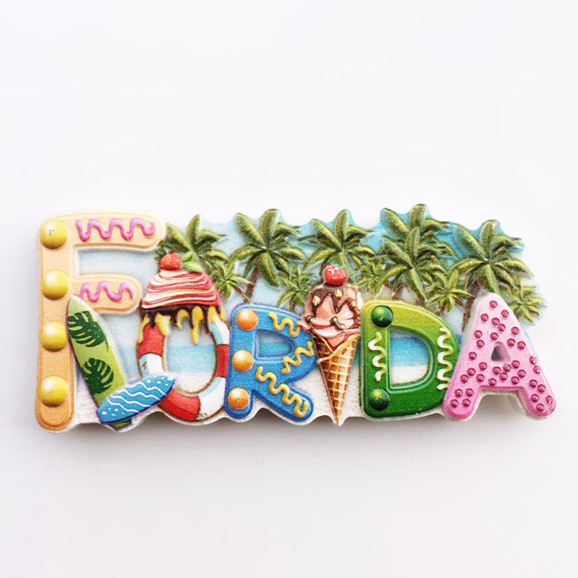 Palm Beach Florida Usa Fridge Magnet Travel Souvenir Gift Collection Craft Refrigerator Decoration