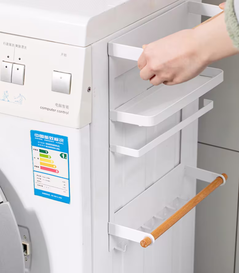 Magnet Fridge Shelf Paper Towel Roll Holder Magnetic Storage Rack Decorative Metal Kitchen Organizer