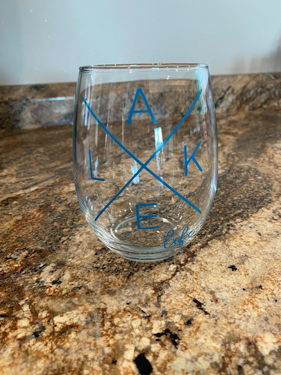 Lake Life Wine Glass, Glass For The Lake, Lake Gifts