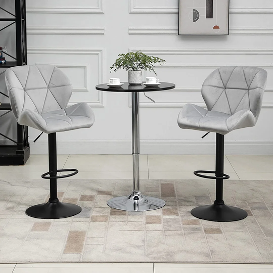Nussbaum Height Adjustable Swivel Bar Stool