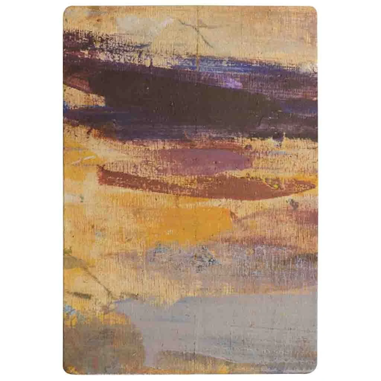 Keller Abstract Grunged Paint Shaggy Yellow/Grey Rug