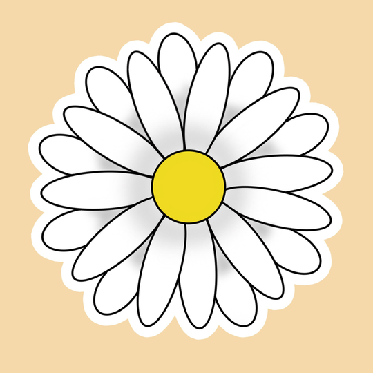 Daisy Sticker | Waterproof