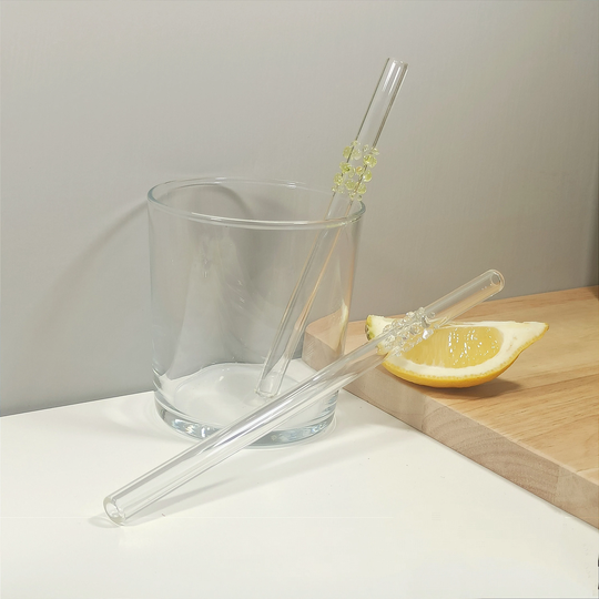 Uv Reactive Reusable Straws, Glass Drinking Straw For Glasses, Plastic Free Gifts, Sustainable Living