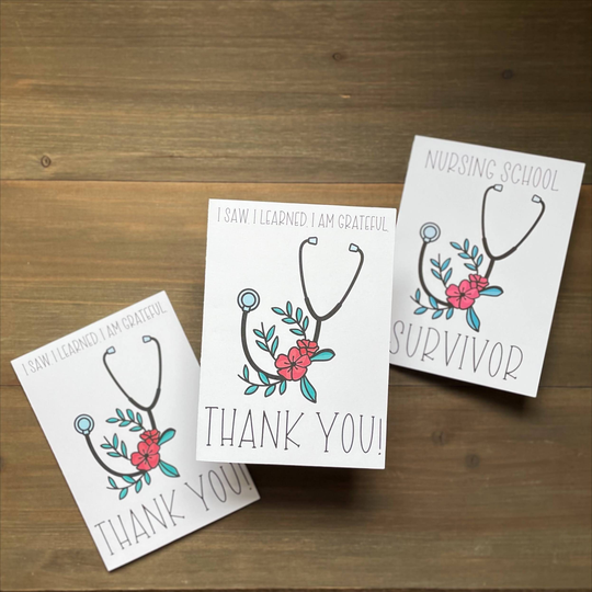 Nursing School Survivor Graduation Card, Clinical Instructor End Of Semester Gift