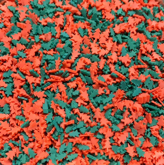 Pine Tree Polymer Clay Slices - 5G/15G/30G Resin Nail Art Slime Jewelry Shaker Faux Sprinkles Confetti Makeup