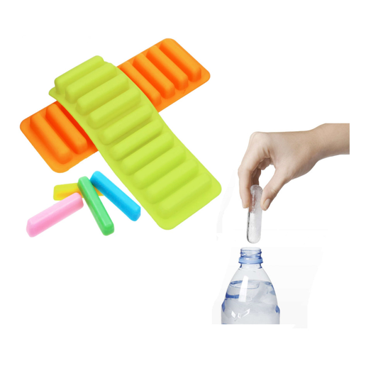 Silicone Ice Cube Stick Tray Water Bottle Non Stick Mould Baking Molds