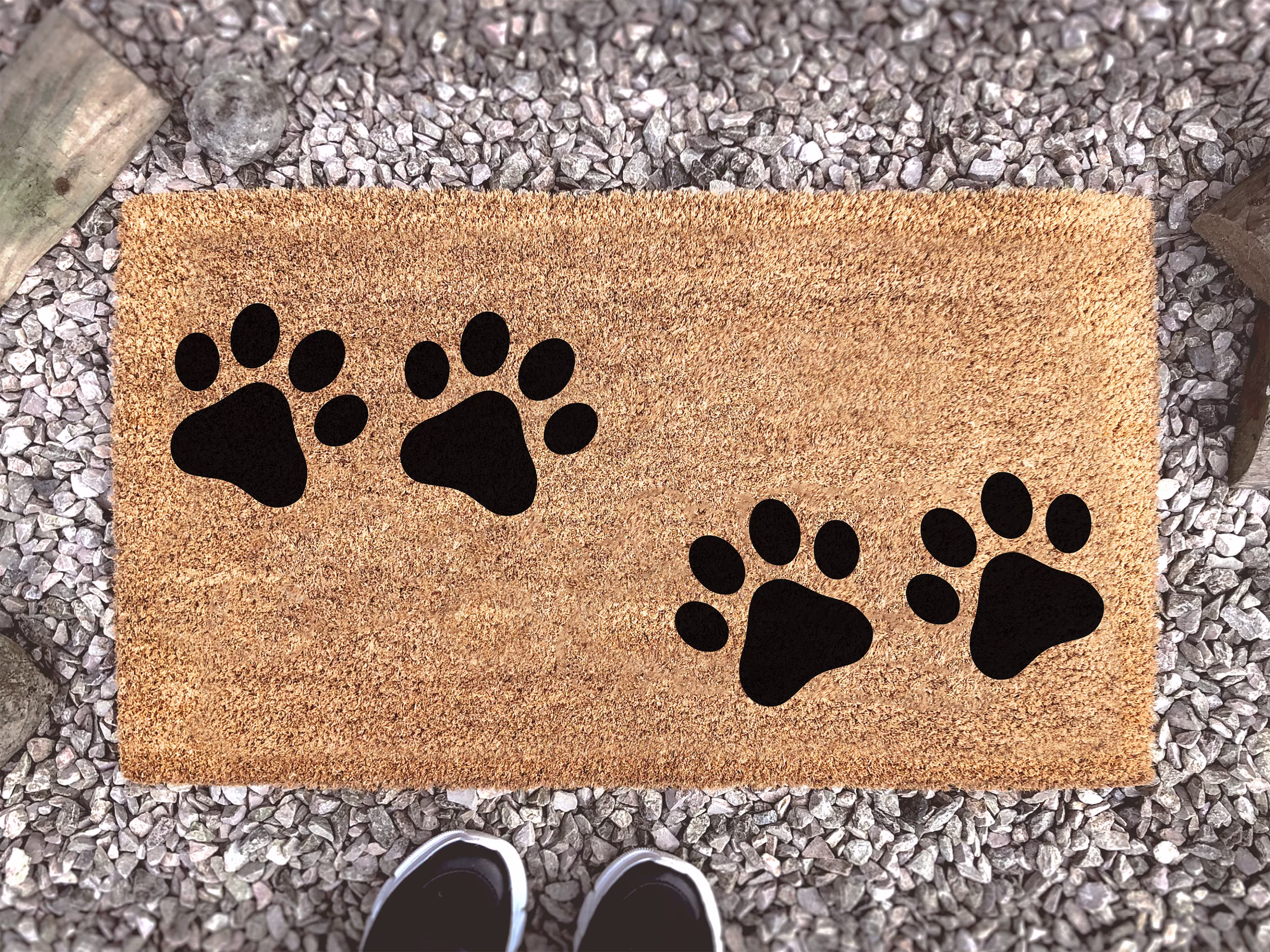 Pawprint Doormat - Dog Paw Cat Toe Beans Coir Pet Animal Lover Gift