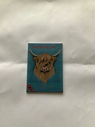 Highland Cow - Quality Metal Fridge Magnet