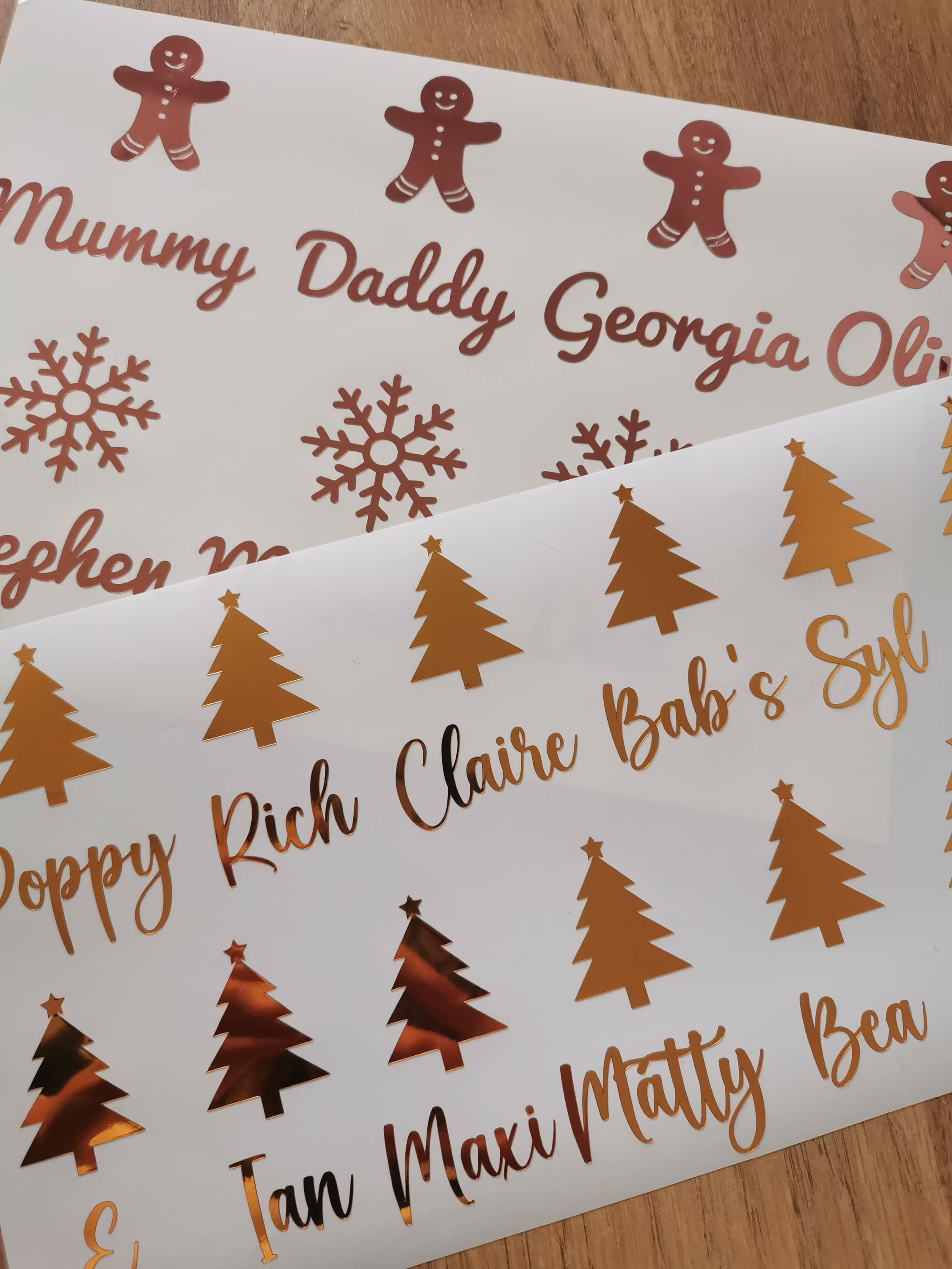 Christmas Glass Vinyl Sticker, Decal, Table, Decoration, Personalised Christmas, Eve, Santa