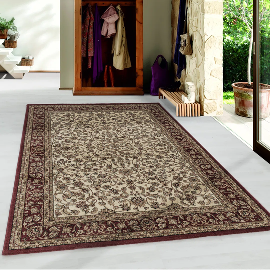 Angelos Flatweave Cream/Red Rug