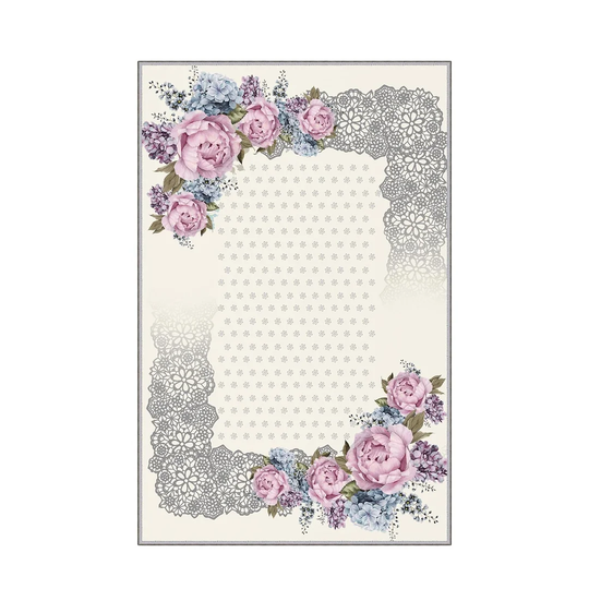 Kasey Flatweave White/Grey/Pink Rug