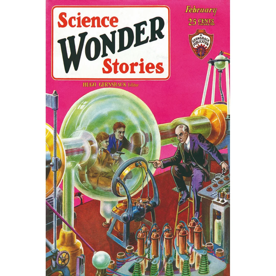 Science Wonder Stories - Picture Frame Art Print on Canvas