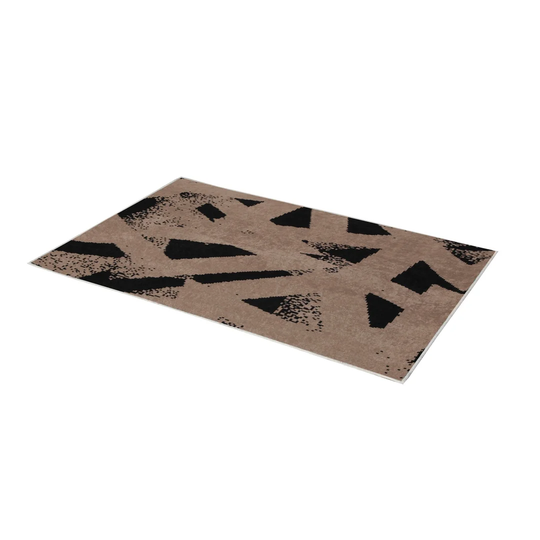 Aomame Flatweave Black/Beige Rug