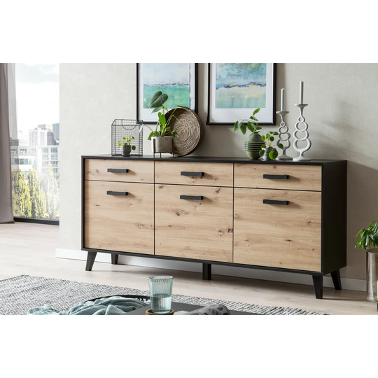 Artona 084 Sideboard/ Front:Artisan/Korpus:Schwarz