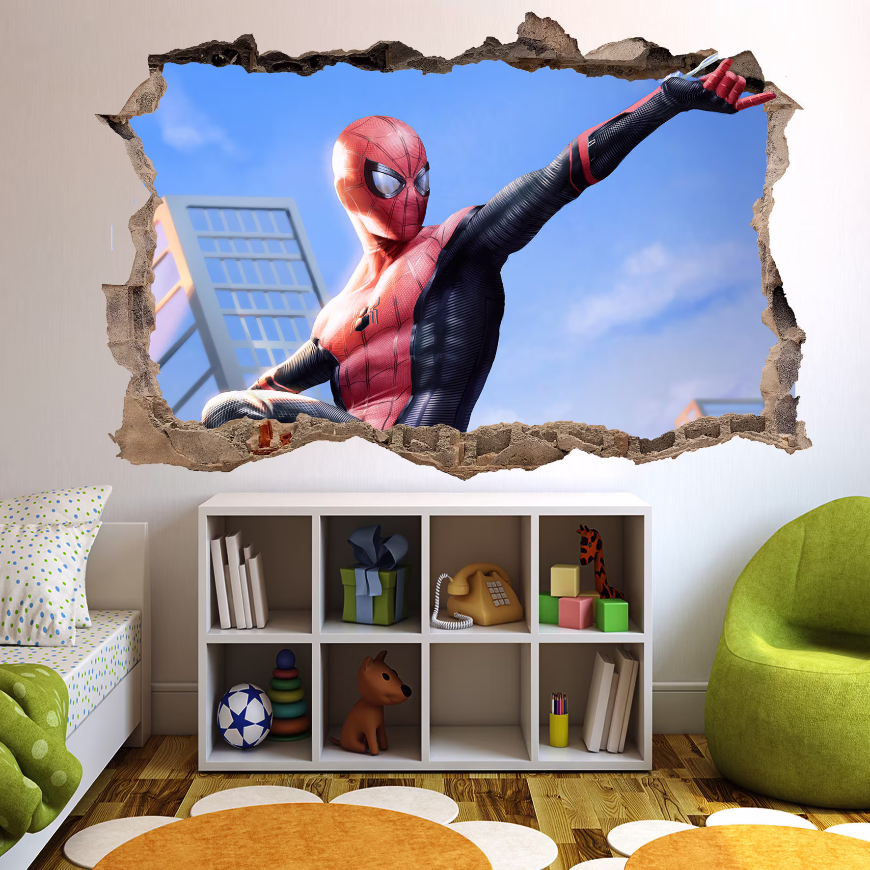 Superhero Spider-Man Wall Sticker Art Poster Mural Decal Room Office Nursery Decor Id220