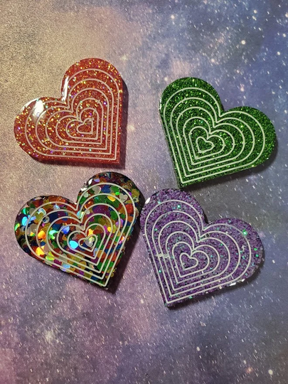 Heart, Diamond Or Square Cover Minders Magnets