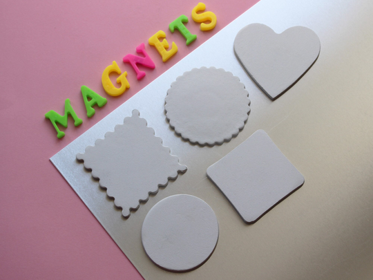5Pk Blank Set Of Magnets, Paint Your Own Fridge Magnets