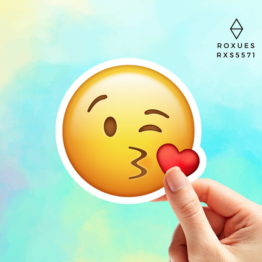 Kiss Emoji Sticker, Faces, Cool Stickers, Whatsapp Emojis, Stickers For Laptop, Macbook Pro Waterbottle
