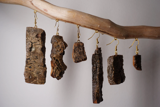 Treant Scurf | Tree Bark Earrings