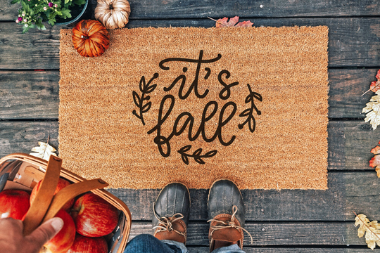 It's Fall Doormat|18x30| Coir Doormat| Fall Decor| Welcome Mat