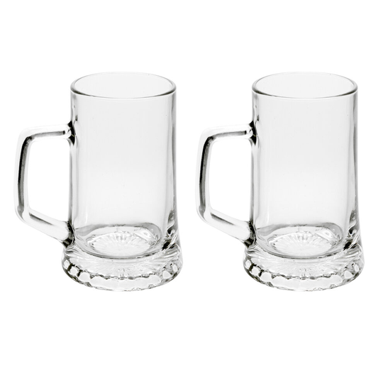 (2) Bormioli Rocco 500ml Beer Glass Stein Tankard Mug