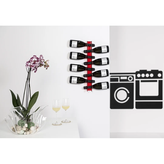 Mcathur 8 Bottle Wall Mounted Wine Rack