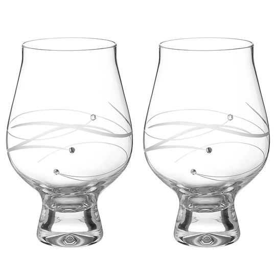 Spiral Lead Free Crystal Goblet