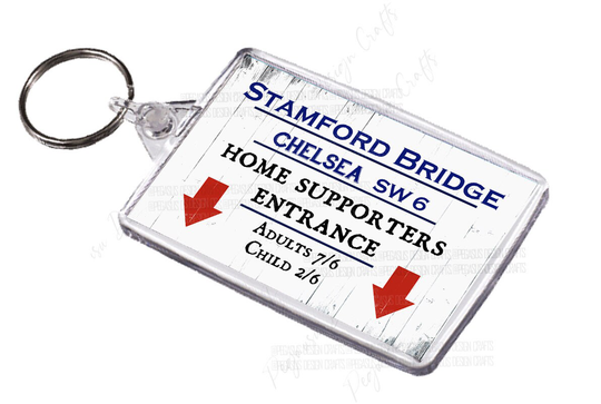 stamford Bridge Sign Fridge Maget - Keyring| Chelsea Fan Gift Idea | Chealse Magnet-Keyring