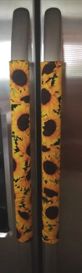 Sunflower Refrigerator/Appliance Door Handle Covers | Set If 2/Length 16
