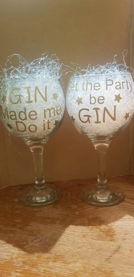 Handmade Personalised Gin Glasses | Quoted