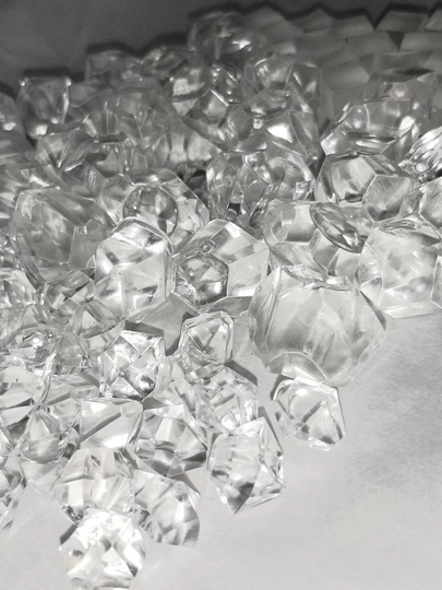 Crushed Ice Cube Gem Pieces Tumbler Lid Topper Insert Custom
